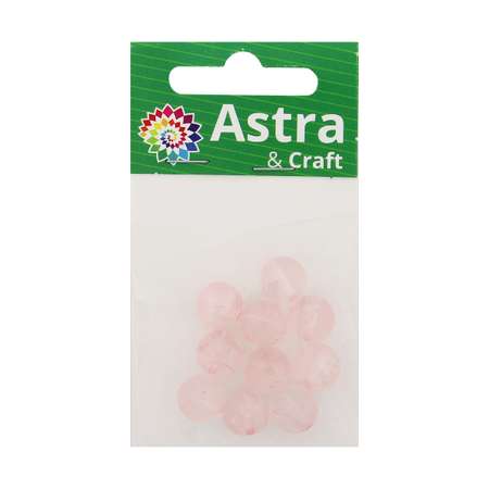 Бусины Astra Craft розовый кварц 10 мм 10 шт