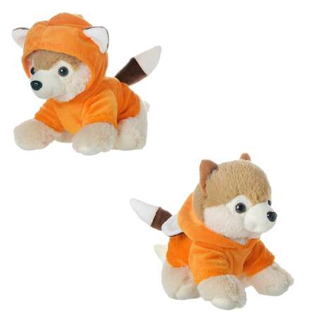 Игрушка ABTOYS Модные питомцы Собачка в оранжевом костюме Лисички