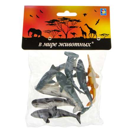 Набор игровой 1TOY Акулы 8предметов Т10496