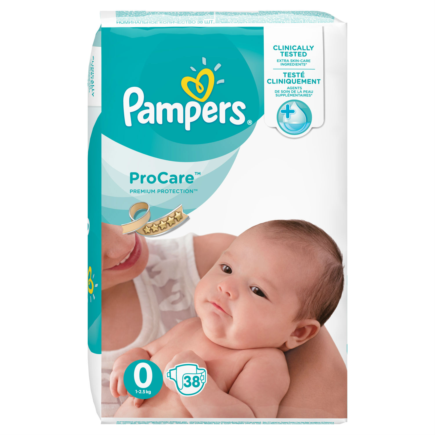 Подгузники Pampers Procare 0 1-2.5кг 38шт - фото 2