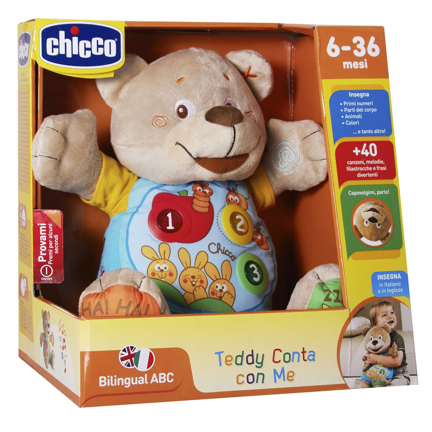 Говорящий мишка Chicco TEDDY русский-английский, с 6 месяцев - фото 11