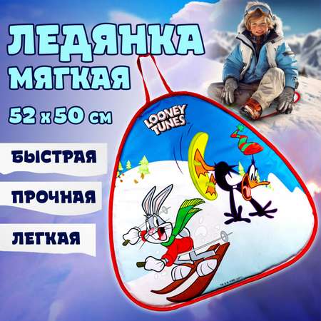 Ледянка мягкая 1TOY Looney Tunes 52х50 сантиметров треугольная