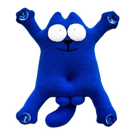 Мягкая игрушка SNOOGY на присосках Котофаня Мачо синий