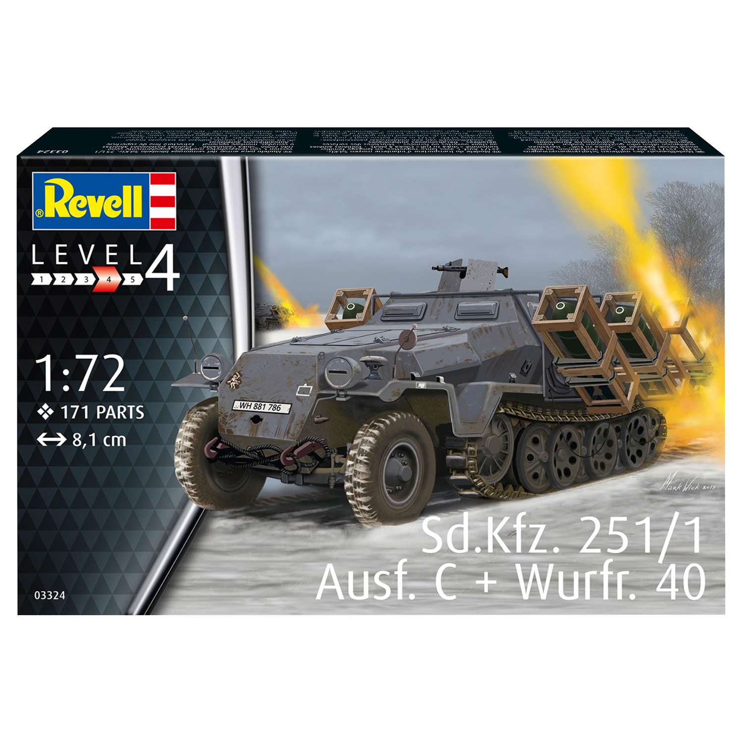 Сборная модель Revell Германский бронетранспортёр SdKfz 251/1 Ausf C + Wurfr 40 03324 - фото 4