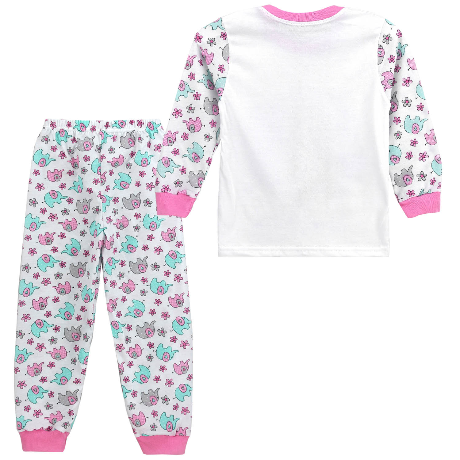 Пижама Babycollection 00-00029566белый мятный розовый - фото 2