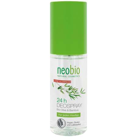 Дезодорант Neobio спрей Натуральный 24 часа с био-оливой и бамбуком