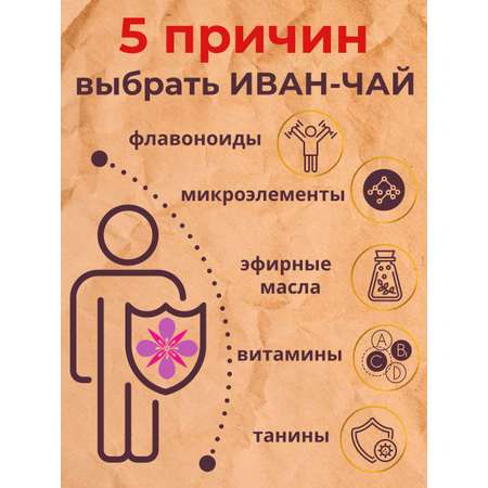 Иван-чай Емельяновская Биофабрика с шиповником 75 гр