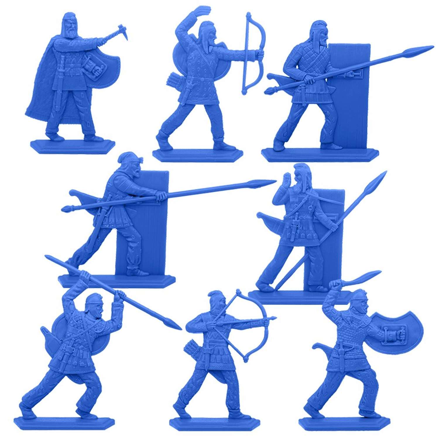 Набор солдатиков Воины и Битвы Персидские воины синий цвет - фото 1