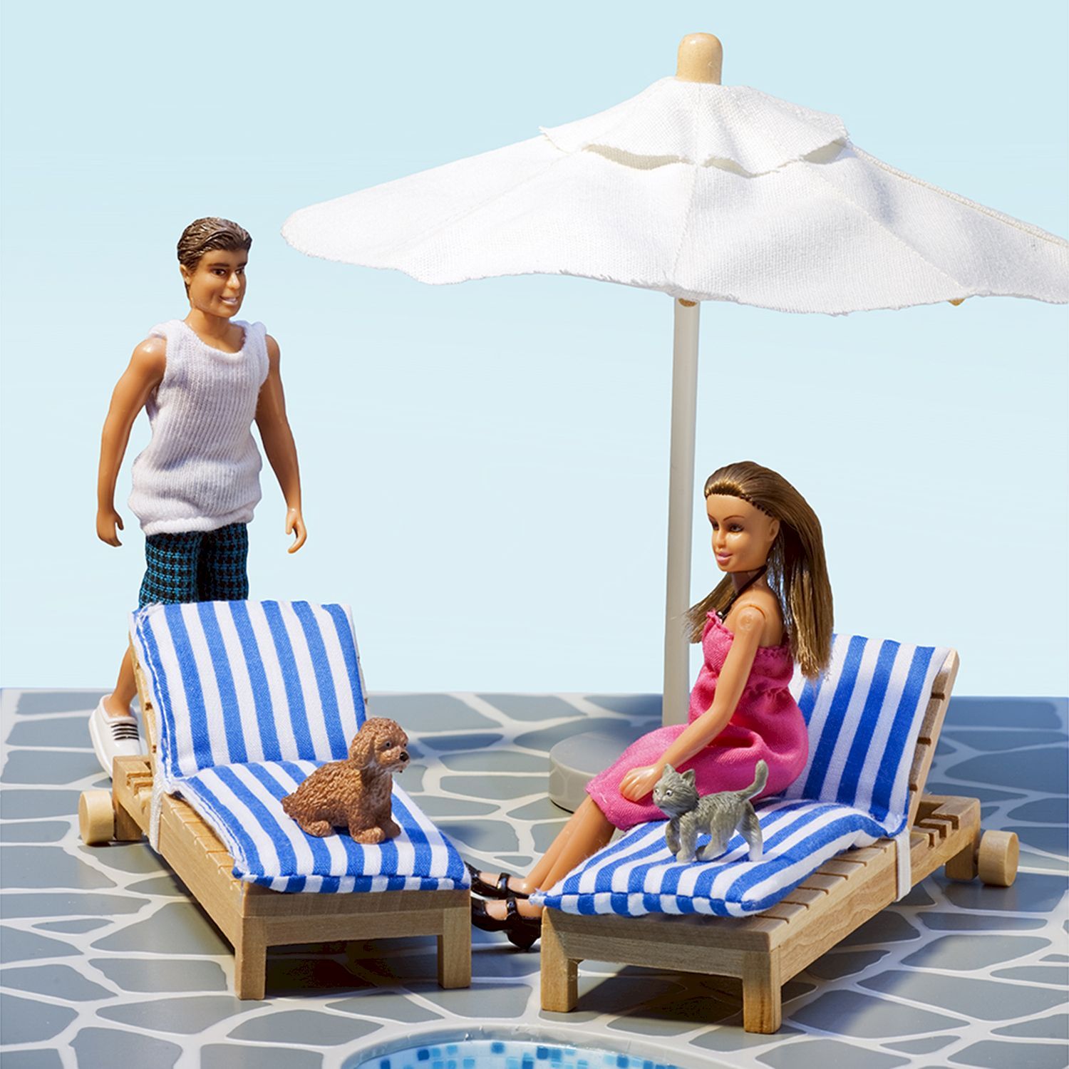 Мебель для домика Lundby Шезлонги 5предметов LB_60904800 LB_60904800 - фото 1