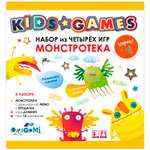 Набор игровой ORIGAMI Kids Games Монстротека бродилка домино мемо 08149