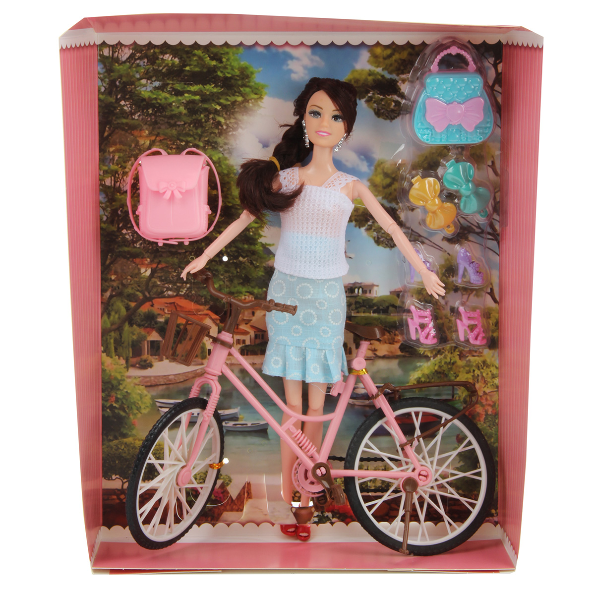 Кукла модель Барби Veld Co с велосипедом 119263 - фото 6