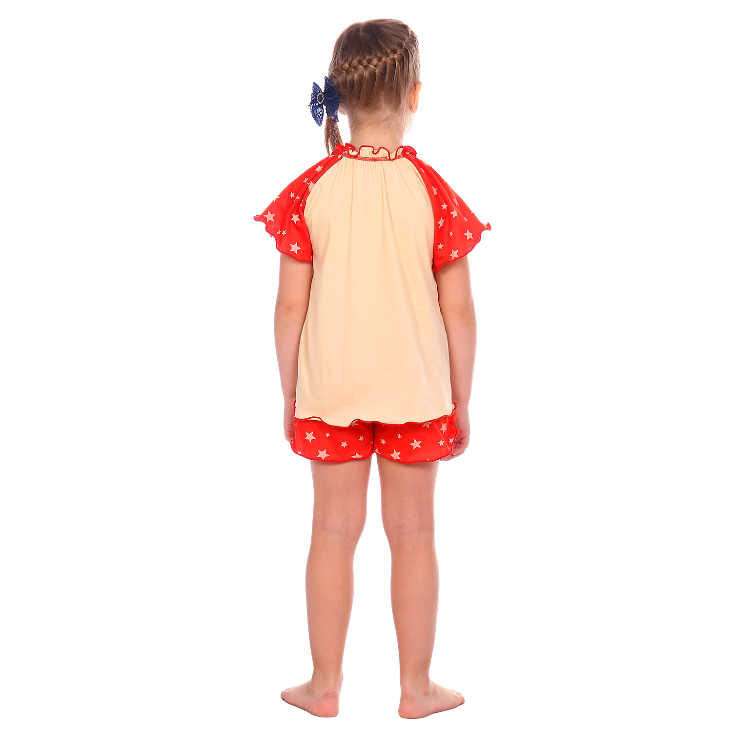 Пижама Детская Одежда S0412К/молочный_красный - фото 6