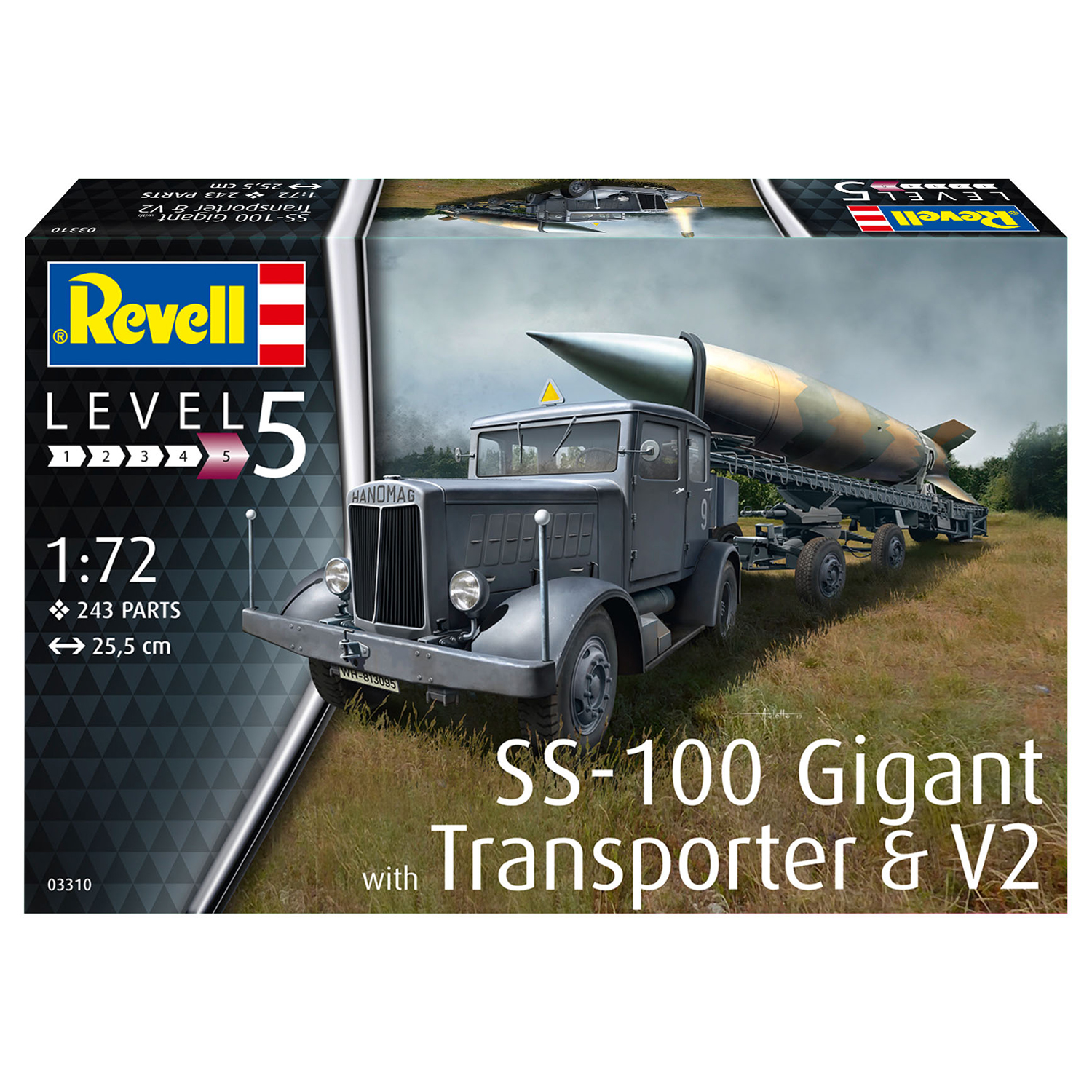 Набор Revell Военная техника SS-100 Gigant + Transporter + V2 03310 - фото 5