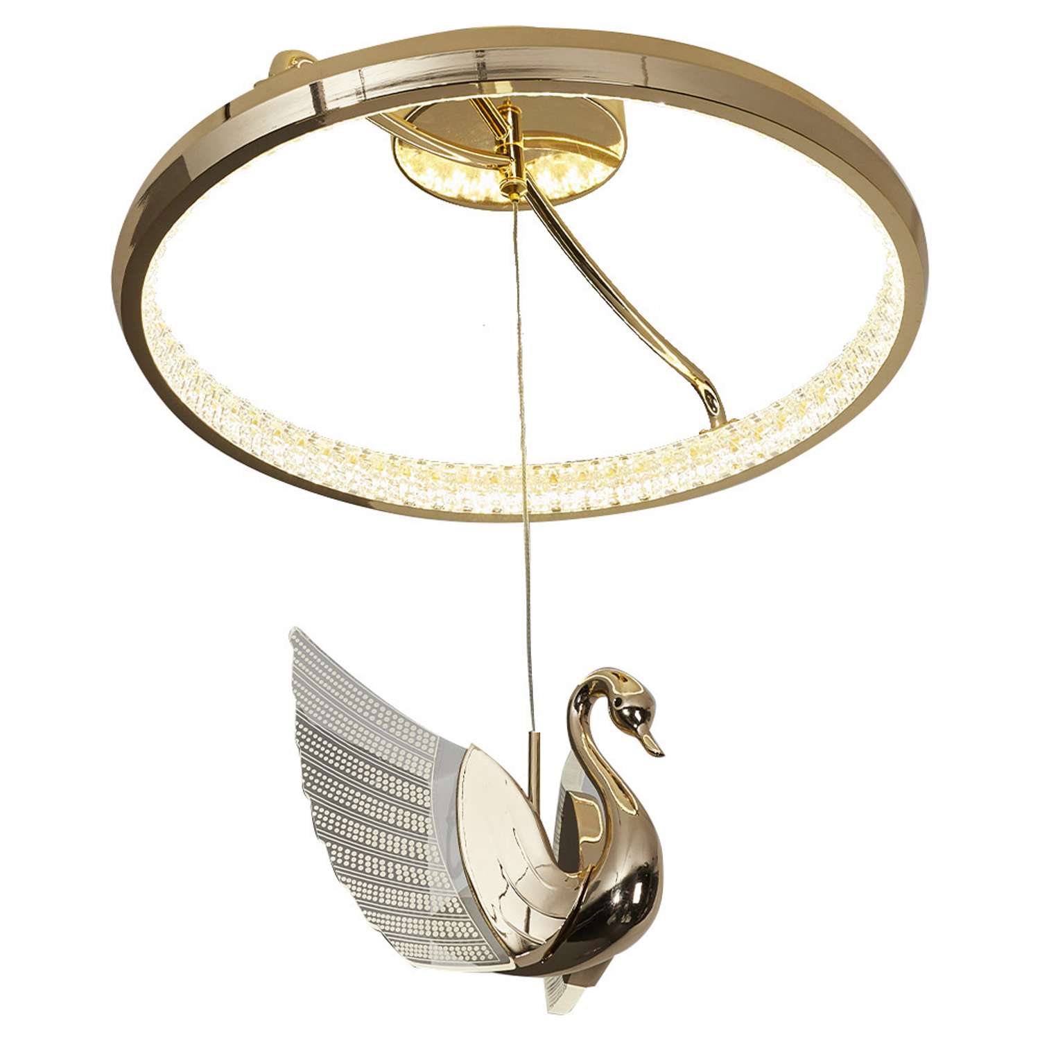 Потолочный светильник LLL KD8169 золотой Птицы с вращением на 360 градусов - фото 1