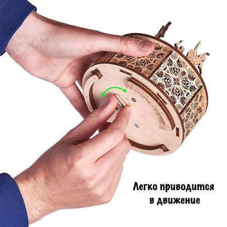 Модель сборная Wood Trick Музыкальная шкатулка Танцующие балерины