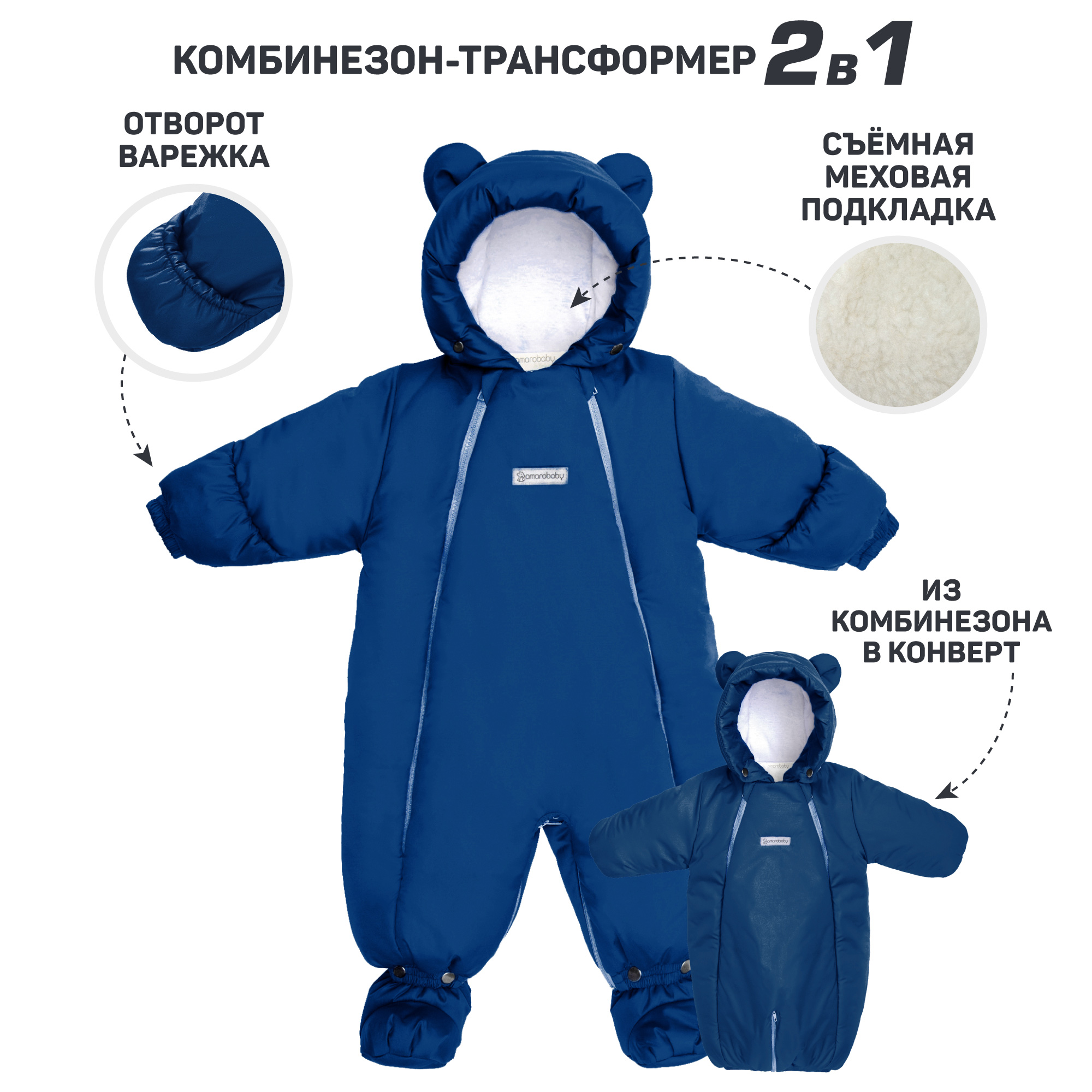 Комбинезон-трансформер Amarobaby AB-OD21-6105-TSI - фото 4