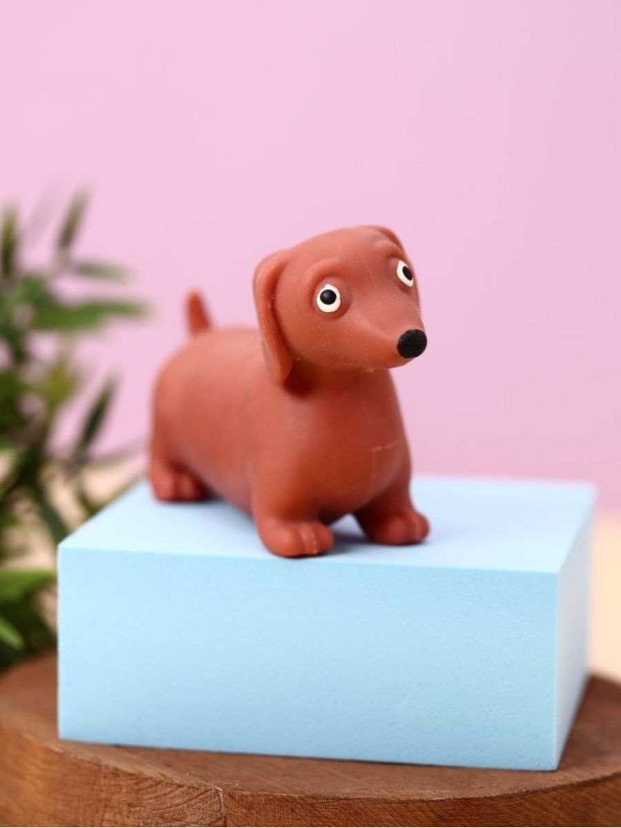 Мялка-антистресс iLikeGift Stretchy dachshund red - фото 2