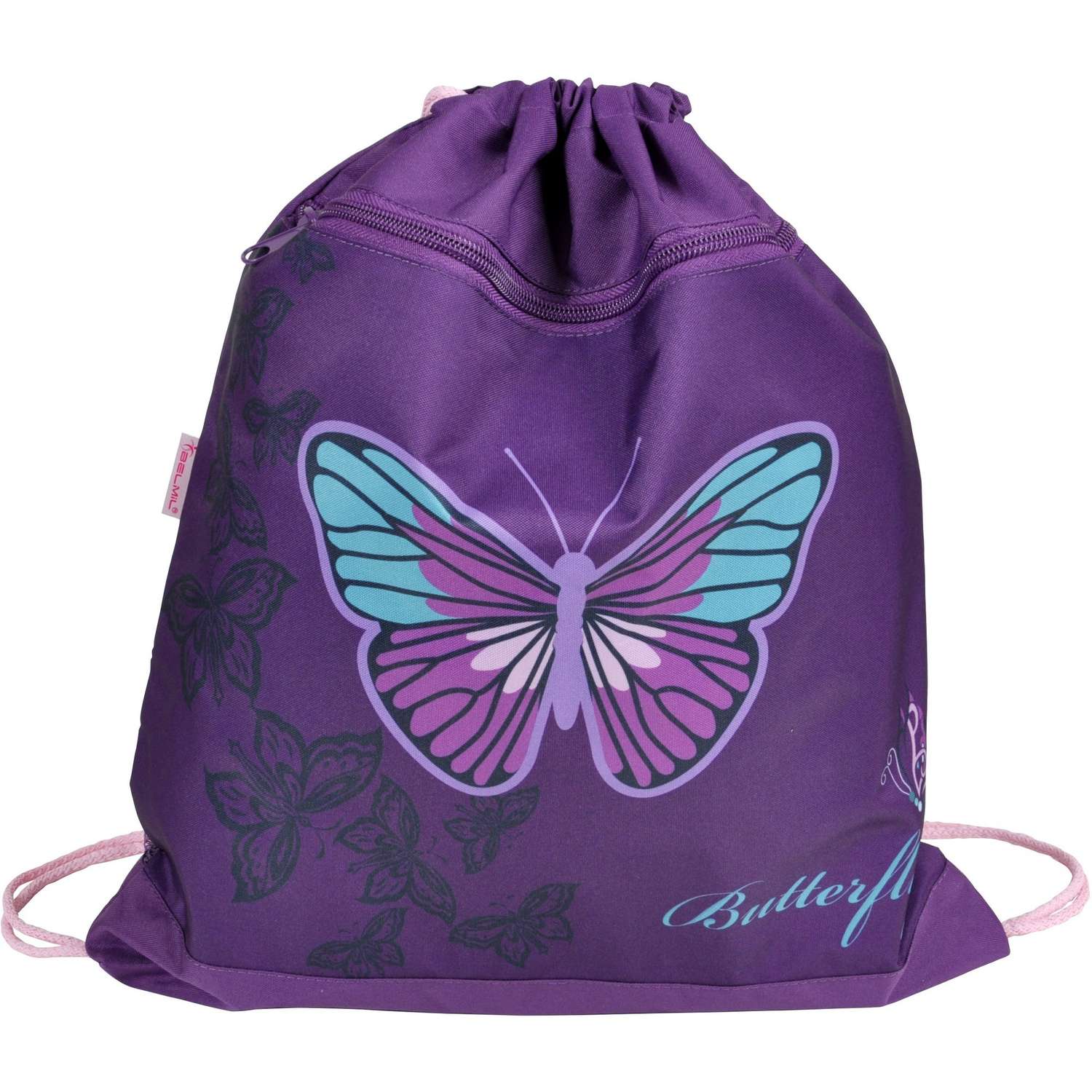 Мешок-рюкзак для обуви BELMIL Special Butterfly без наполнения 2 клапана 336-91/18SP13 - фото 1