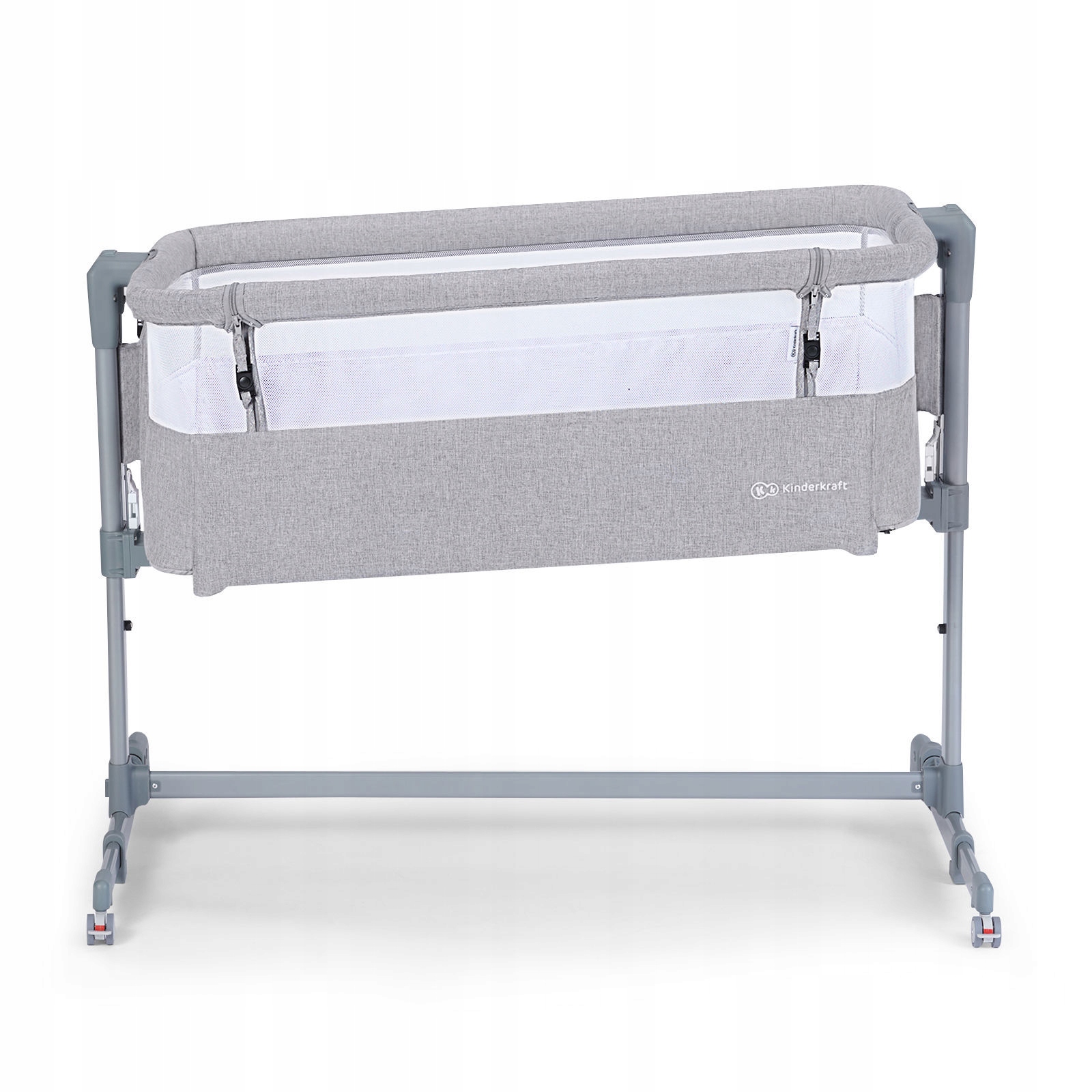 Кроватка приставная Kinderkraft Neste Air Grey Melange - фото 5