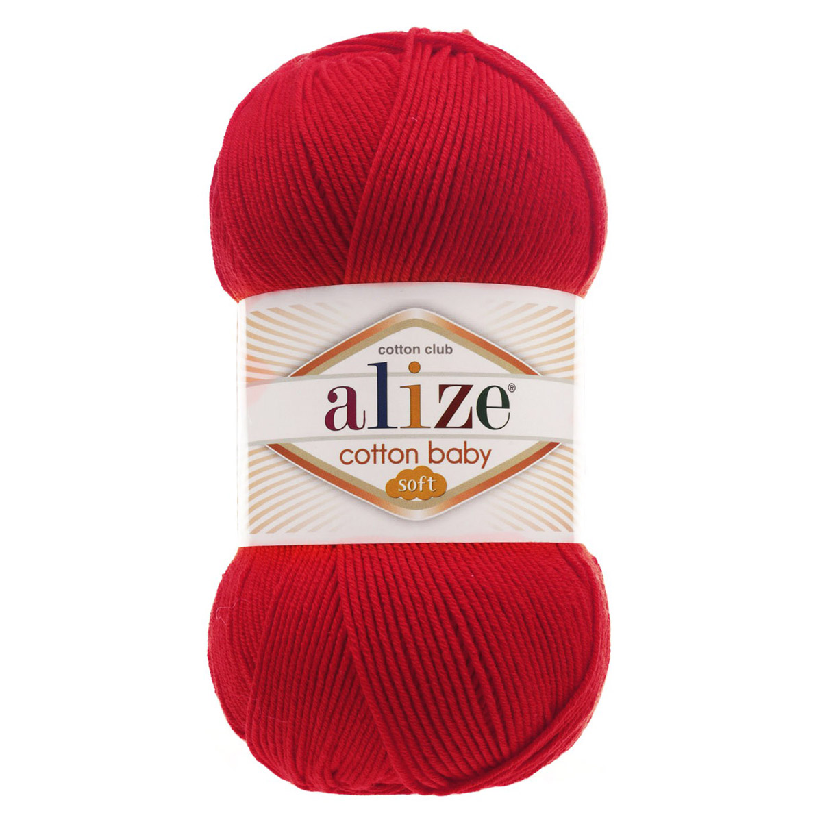 Пряжа для вязания Alize cotton baby soft 100 гр 270 м мягкая плюшевая xлопок aкрил 56 красный 5 мотков - фото 7