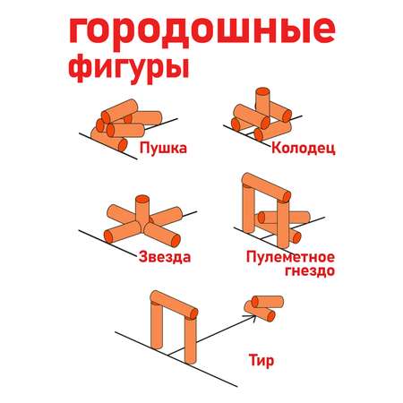 Игра СТРОМ Городки 5 рюх 2 палки