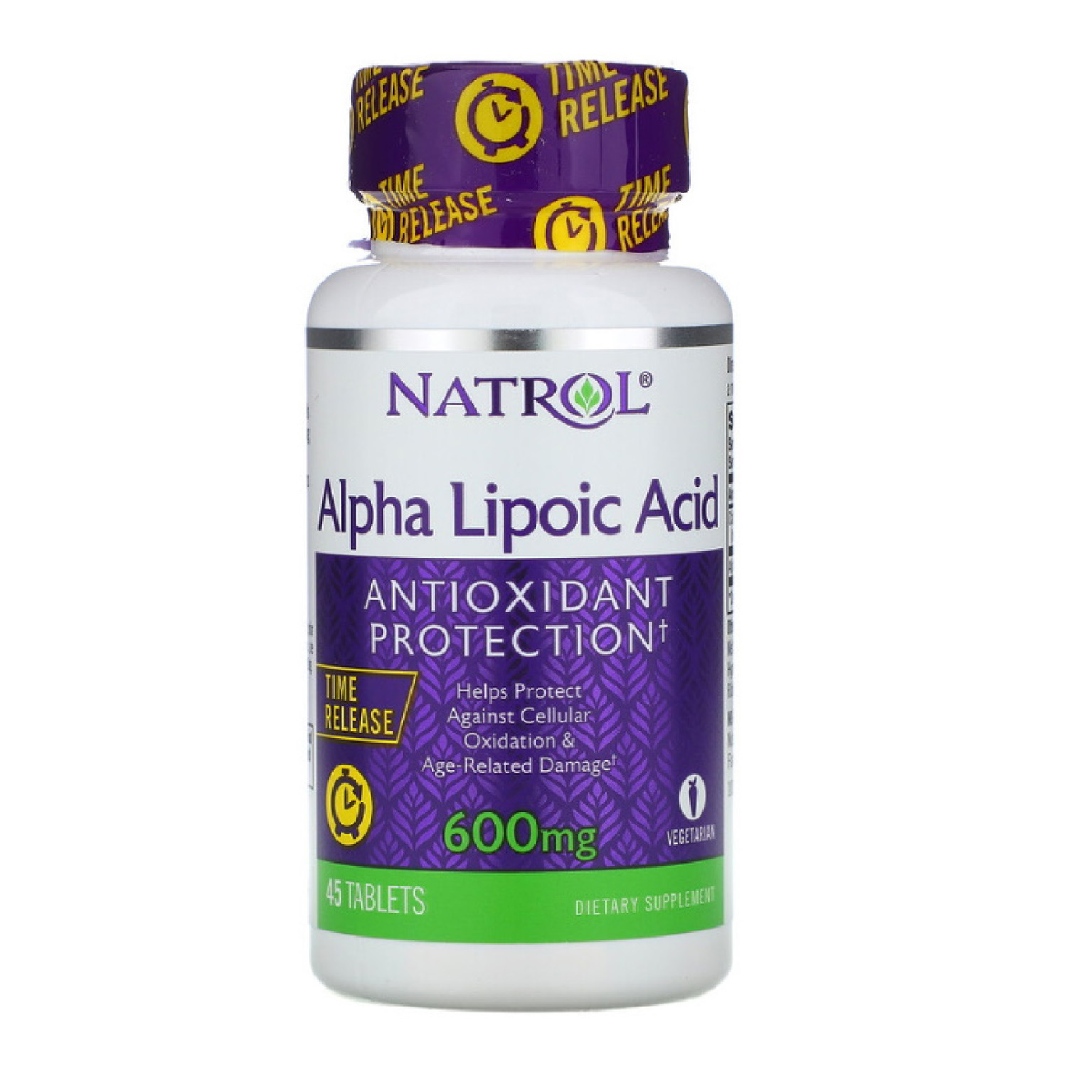 Natrol Alpha Lipoic Acid Time Release 600мг*45таблеток - фото 1