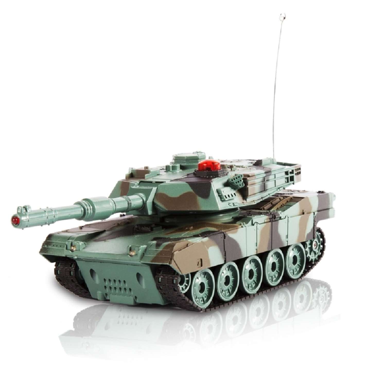 Модель радиоуправляемая Mioshi Танковый Бой Леопард зелёный-коричневый - фото 1