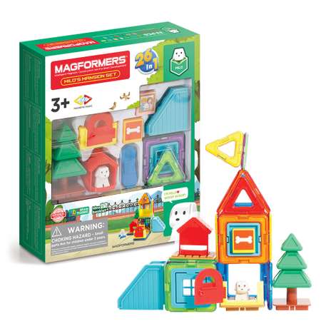 Магнитный конструктор MAGFORMERS Milos Mansion Set 33 детали