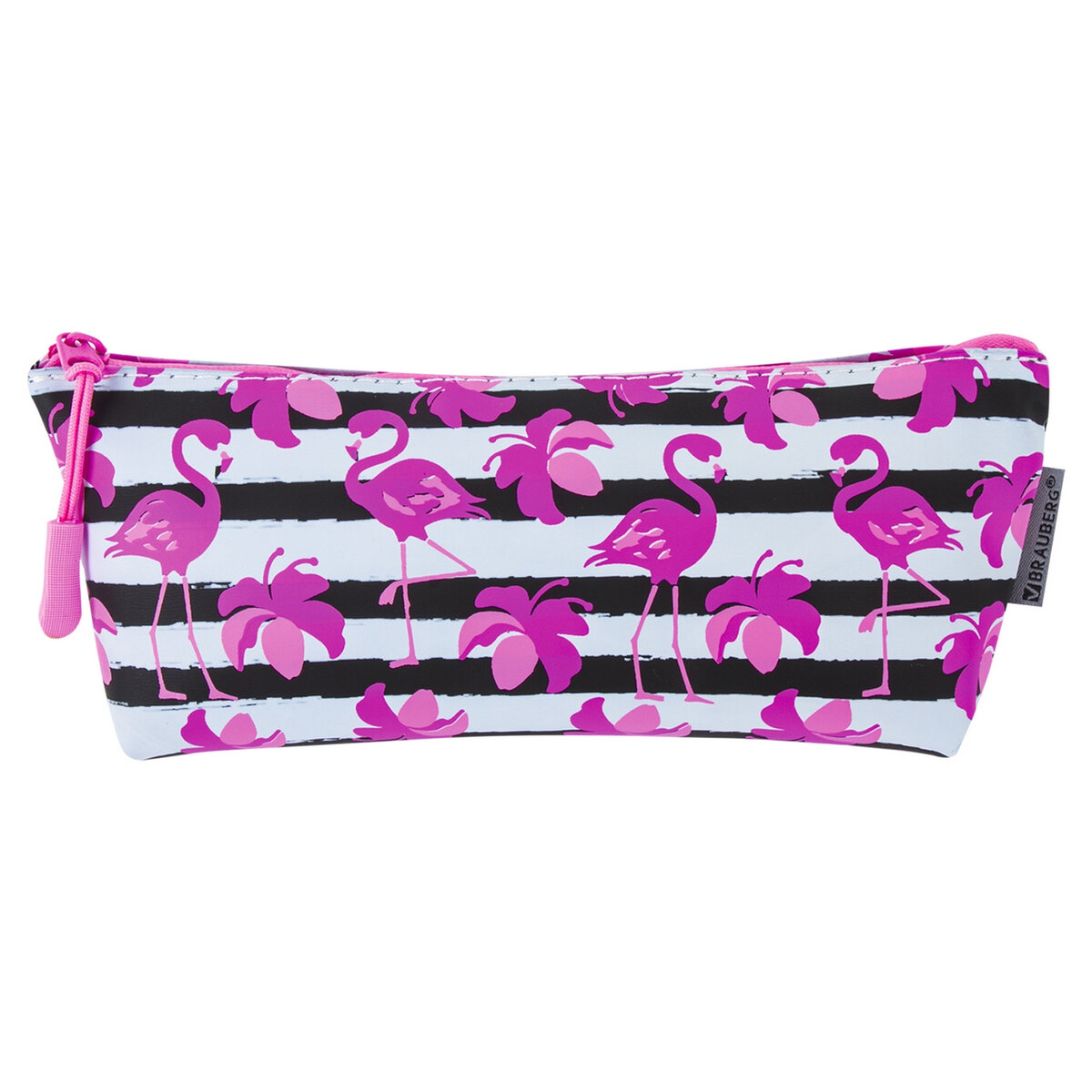 Пенал косметичка Brauberg Flamingo - фото 4