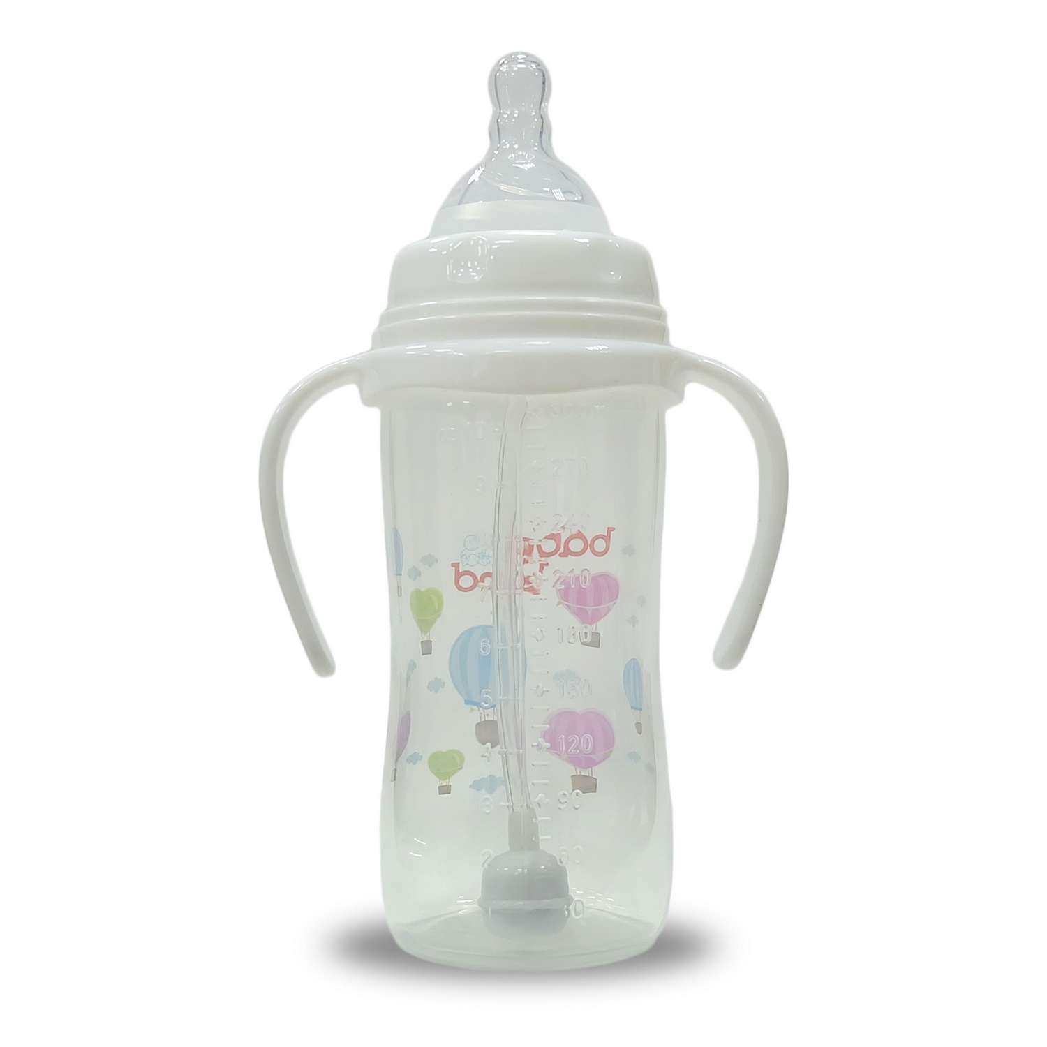 Бутылочка Baby Land с антиколиковой системой 300мл широкая с силиконовой соской - фото 2