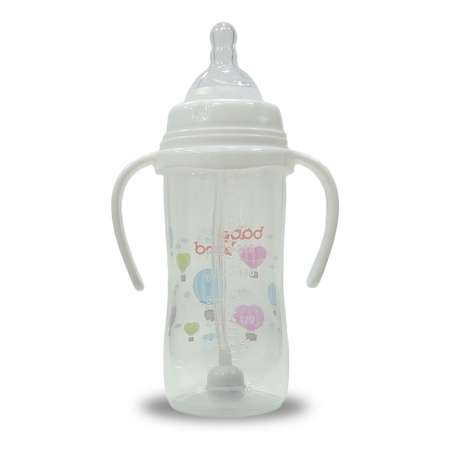 Бутылочка Baby Land с антиколиковой системой 300мл широкая с силиконовой соской