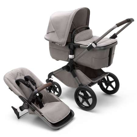 Коляска 2в1 Bugaboo Fox3 Complete Mineral Graphite-Light Grey 2306010033