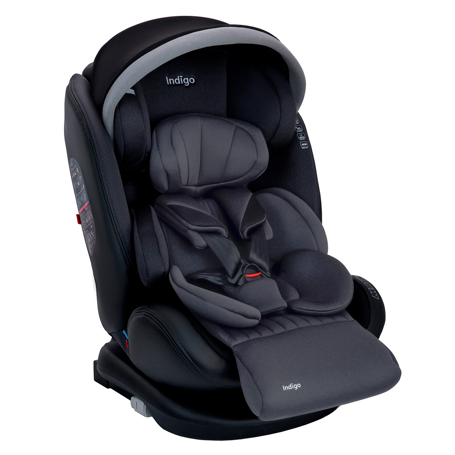 Автокресло Indigo max-x isofix Графит - фото 1