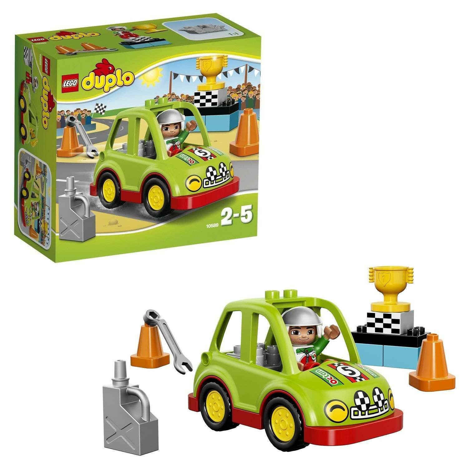 Конструктор LEGO DUPLO Town Гоночный автомобиль (10589) - фото 1