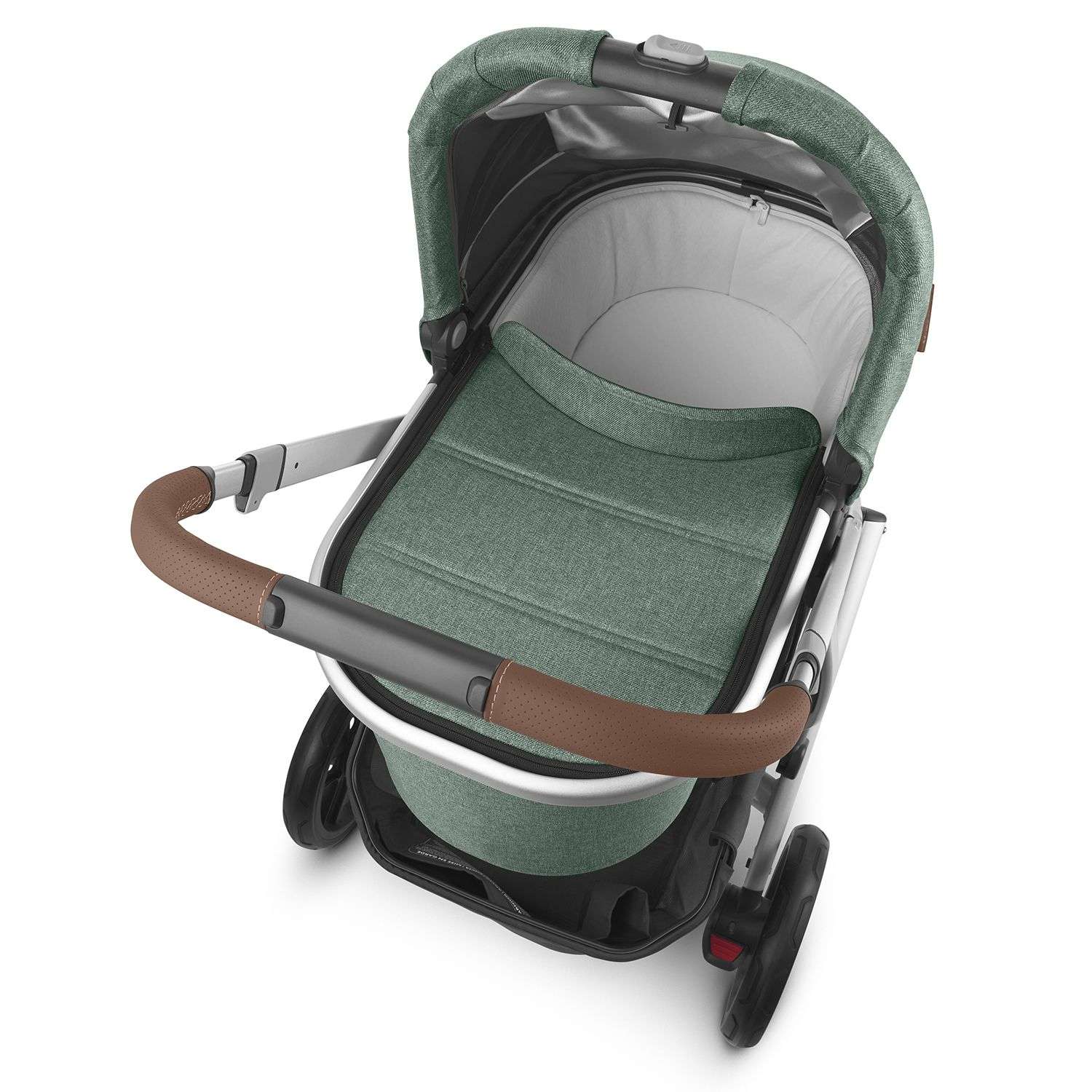 Люлька для коляски UPPAbaby Cruz и Vista Emmett Зеленый меланж 0920-BAS-EU-EMT - фото 10