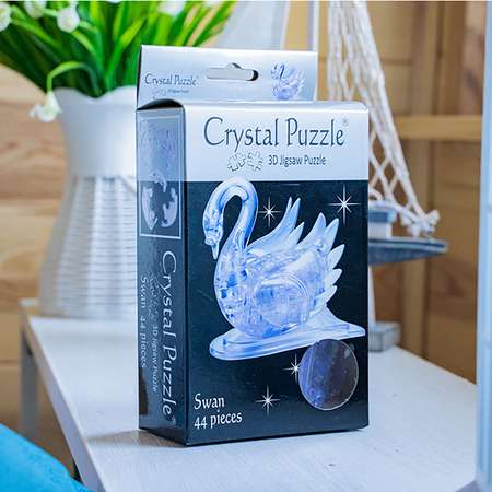3D-пазл Crystal Puzzle IQ игра для детей кристальный Лебедь 44 детали