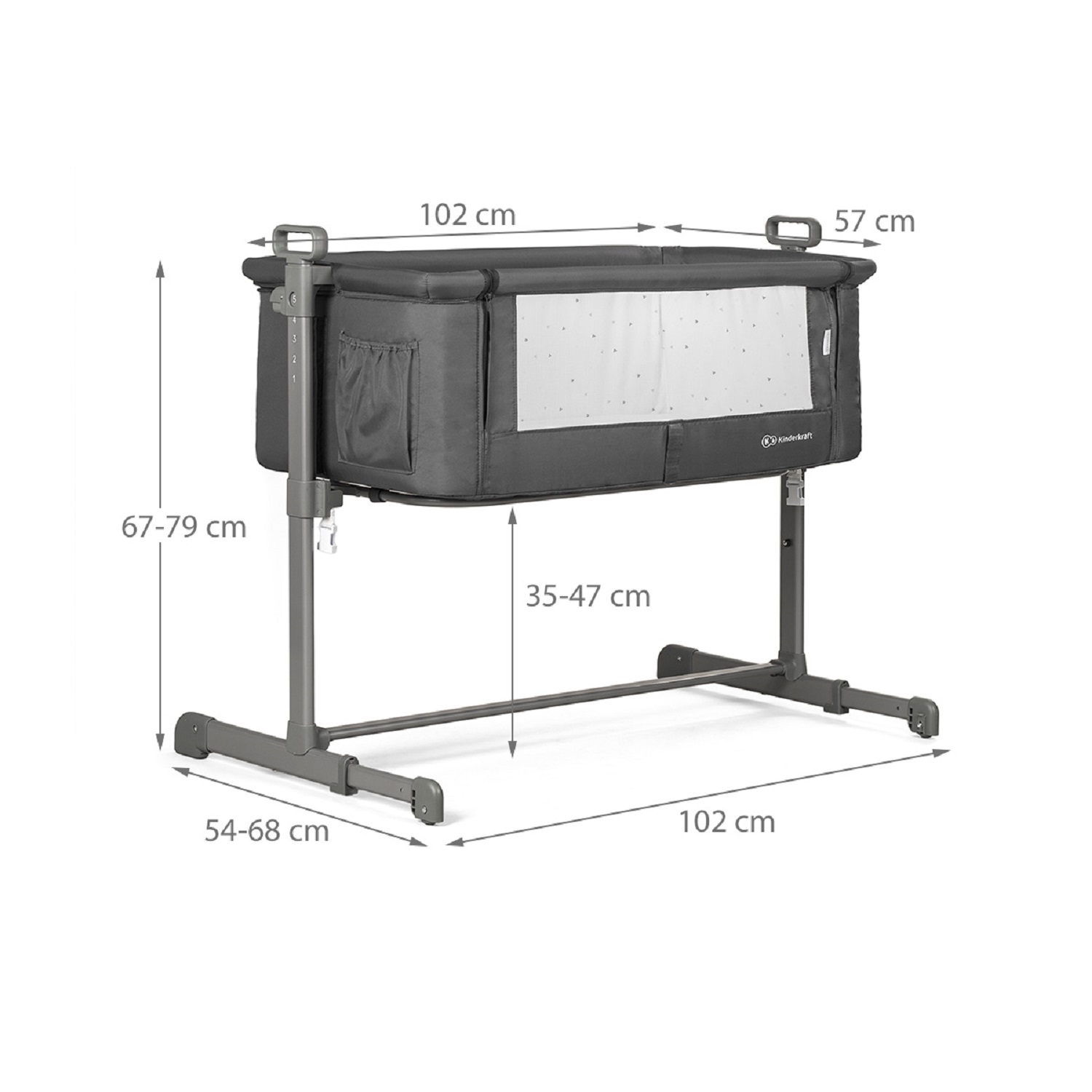 Колыбель Kinderkraft Neste Grey Melange - фото 8