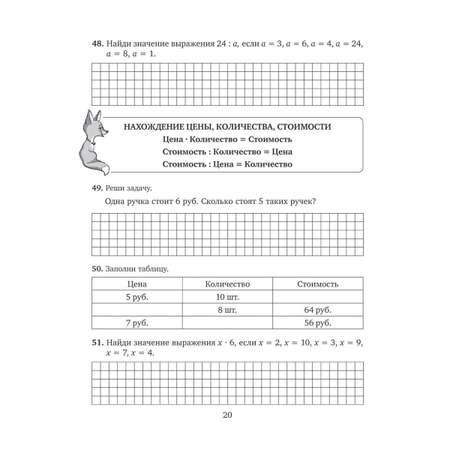 Книга ИД Литера Решаем задачи примеры и уравнения по математике с ответами и подсказками. 1-4 классы