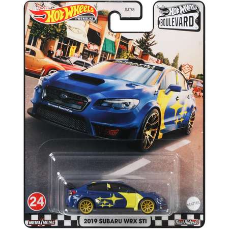 Машинка Hot Wheels Избранные модели премиальная 2019 Субару WRX STI GRL97