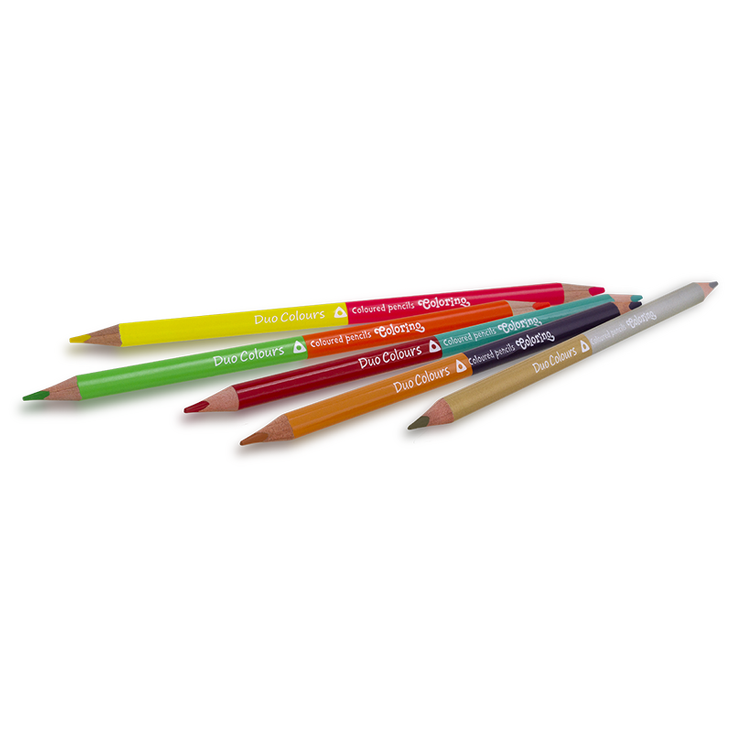 Цветные карандаши COLORINO Kids Треугольные двухсторонние 48 цветов 24 карандаша - фото 2