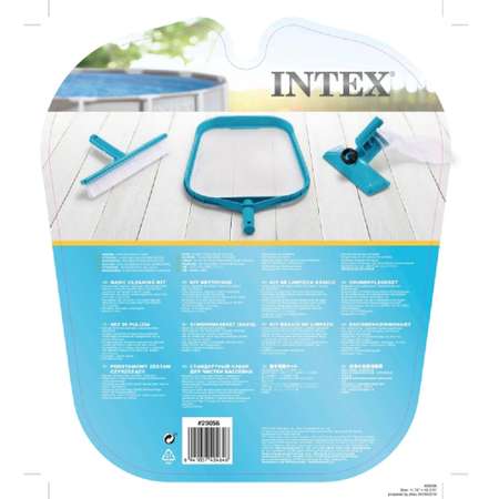Набор для чистки бассейна INTEX сачок щетка насадка-пылесос мешок для мусора переходник