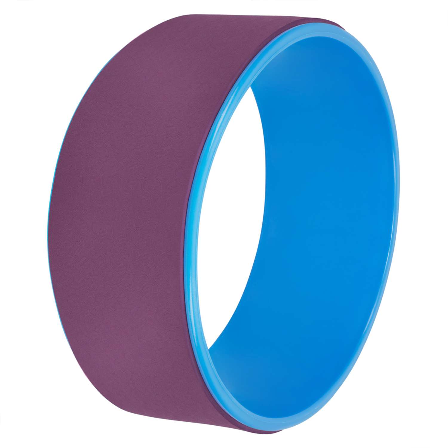 Колесо для йоги STRONG BODY фитнеса и пилатес 30 см х 12 см пурпурно-синее - фото 2