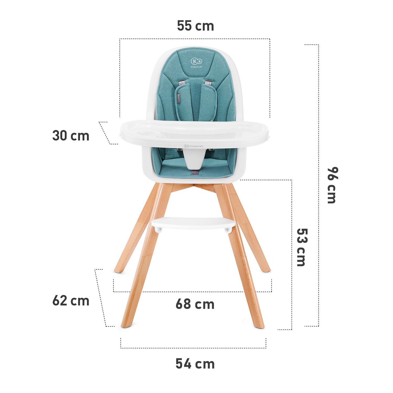 Стул Kinderkraft Tixi Turquoise - фото 10