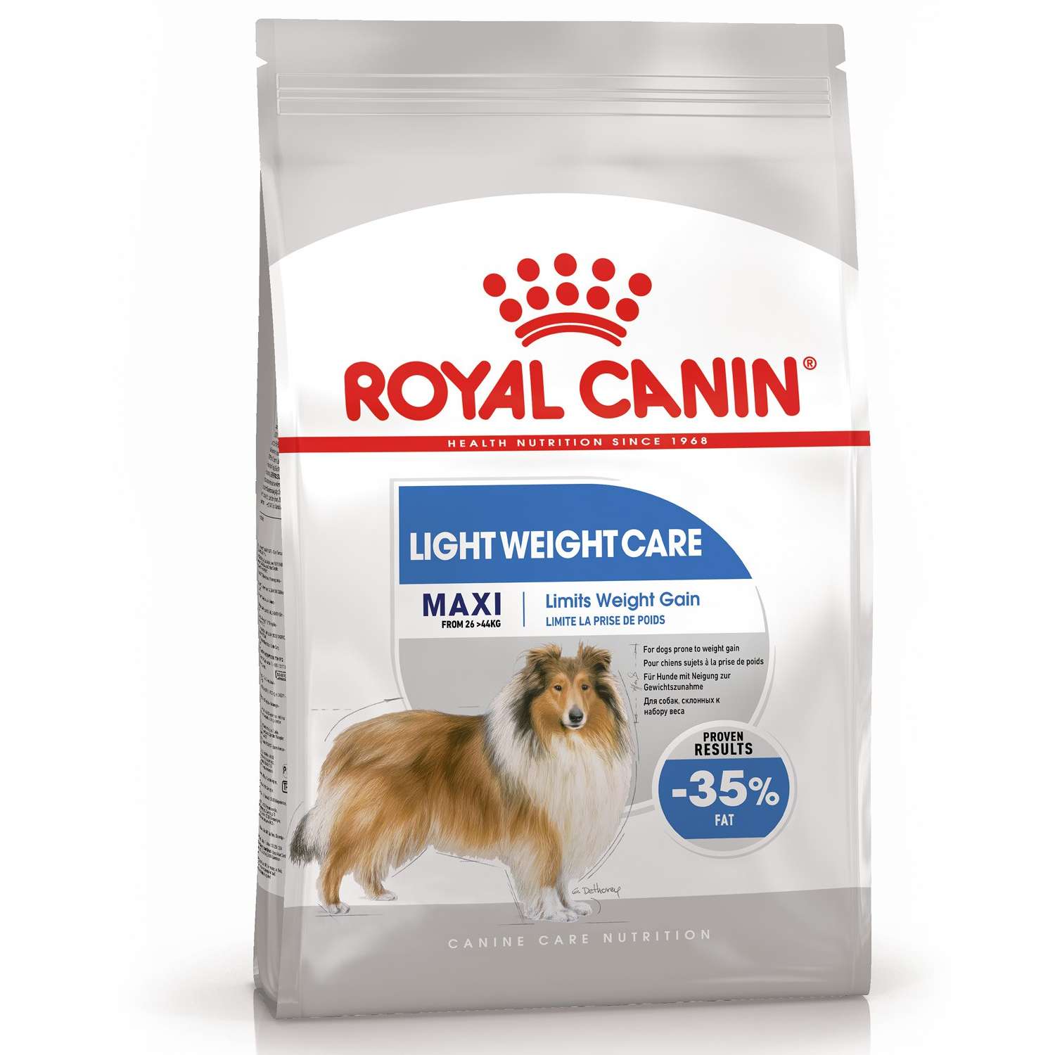 Корм для собак ROYAL CANIN Maxi Light Weight Care крупных пород склонных к избыточному весу 10кг - фото 1
