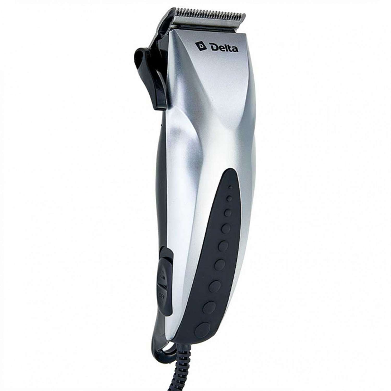 Машинка для стрижки волос Delta DL-4052 серебристый10Вт 4 съемных гребня - фото 1