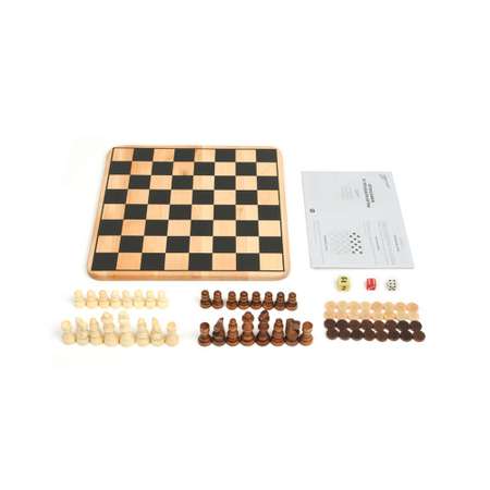 Набор настольных игр Zilmer 3 в 1 Шахматы шашки нарды