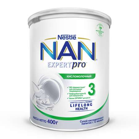 Молочко NAN 3 кисломолочный 400г с 12месяцев