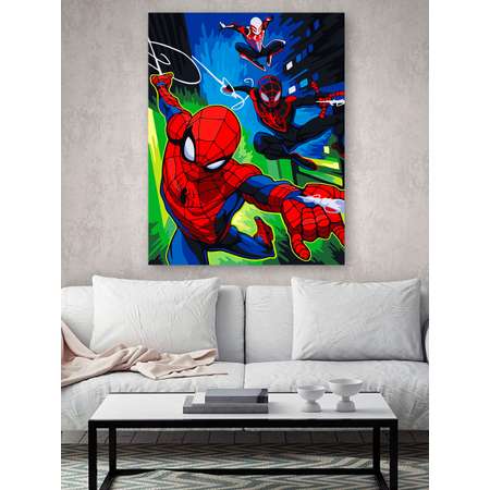 Картина по номерам ARTOP Набор для творчества холст на подрамнике 40х50 см Полет Человека-паука
