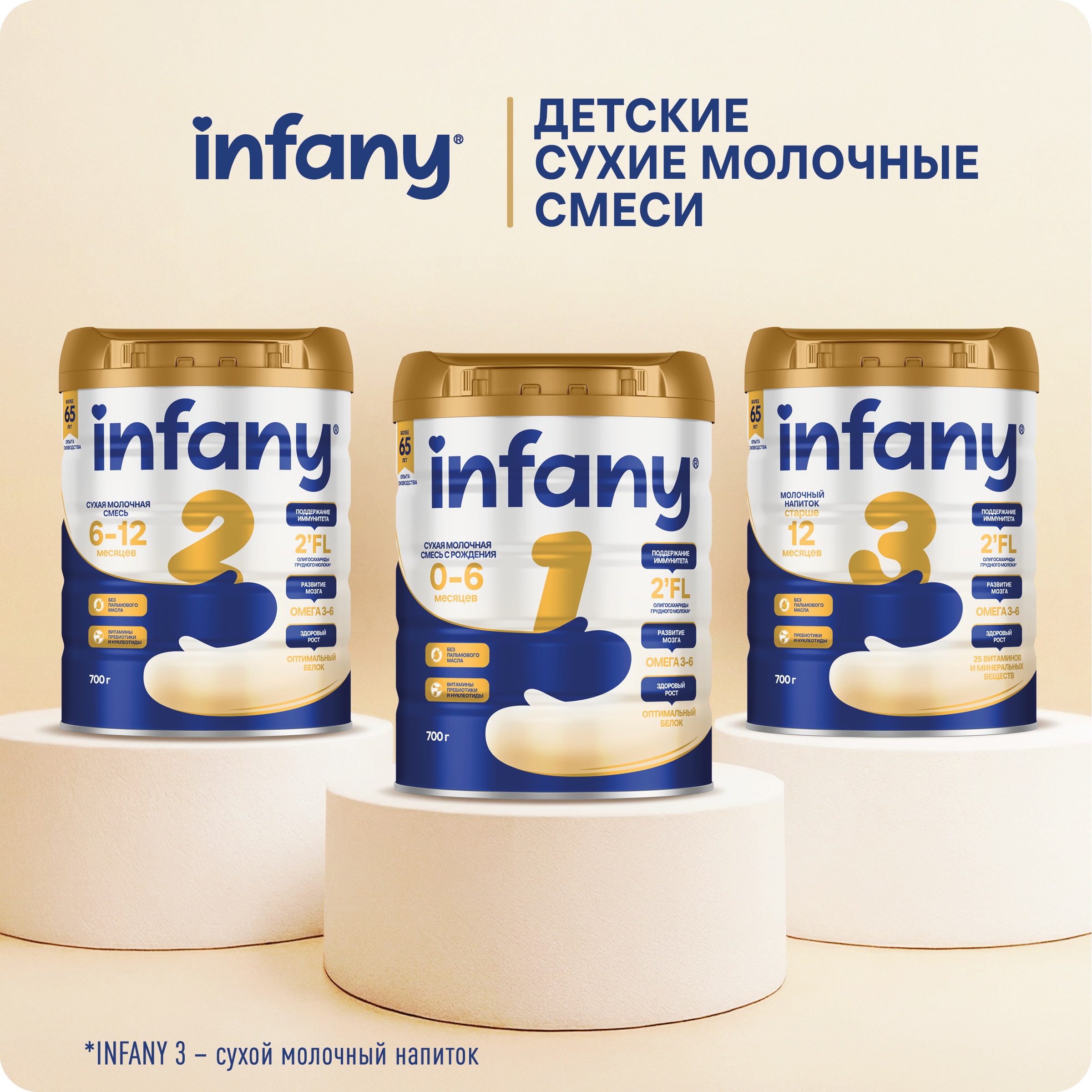 Сухой молочный напиток Infany 3 для питания детей с 12 месяцев 350г - фото 15