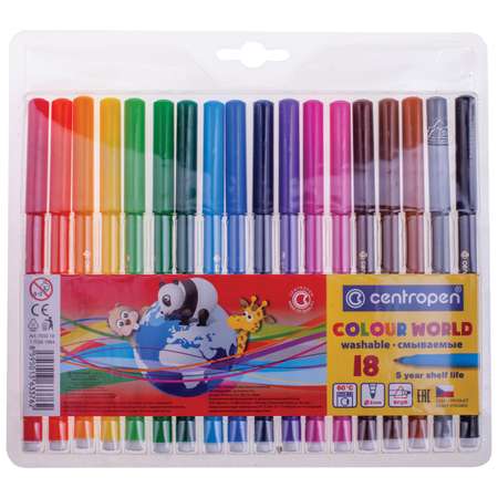 Фломастеры Centropen Colour World 18цв